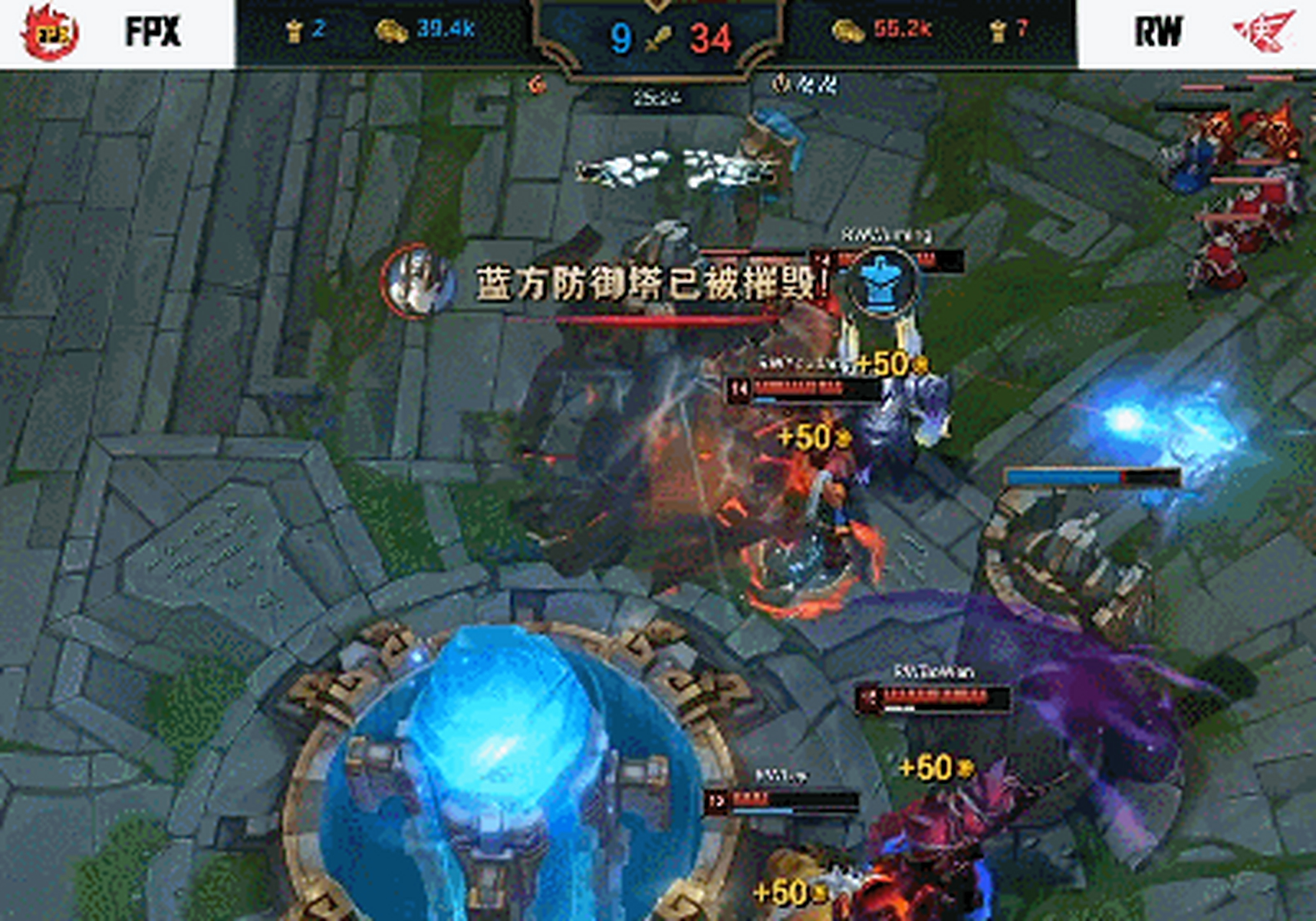 今日英雄联盟战报：雷霆神域连下两城，逆风翻盘成经典